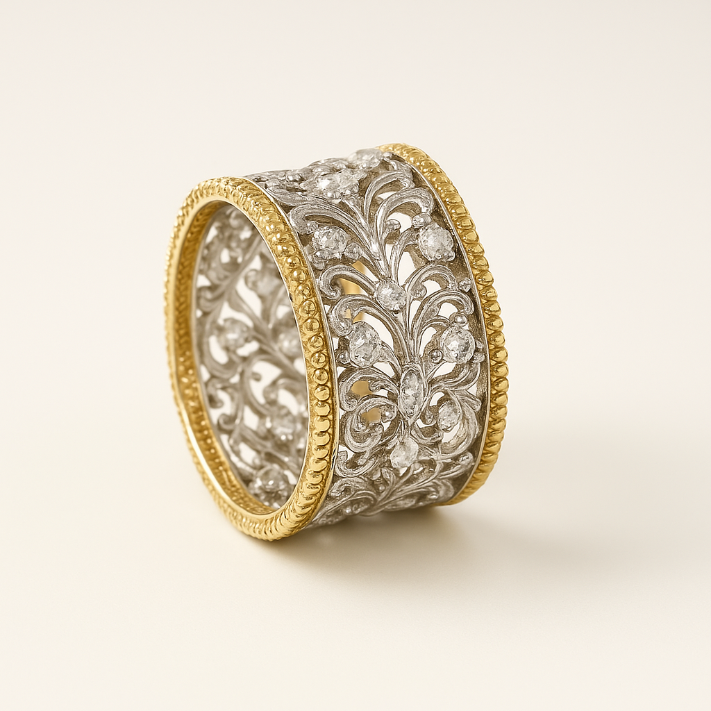 Vintage Zirconia Ivy Ring