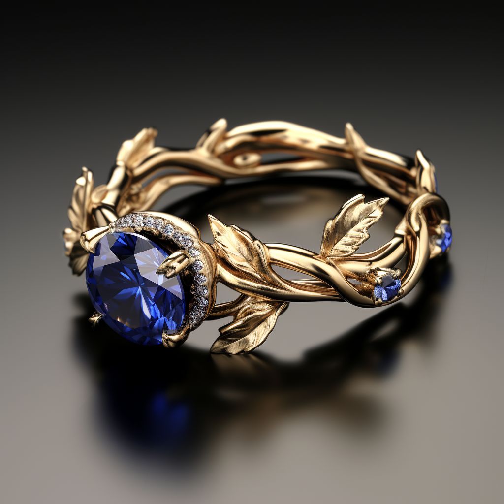 Exotic Blue Stone Ring
