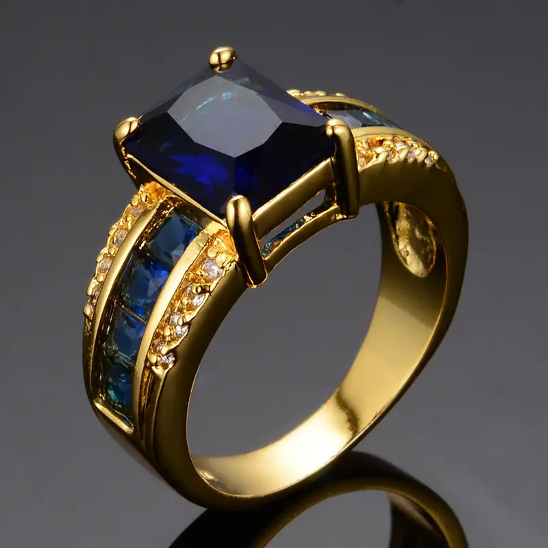 Elegant Kassira Bluemont Gold Ring for Women
