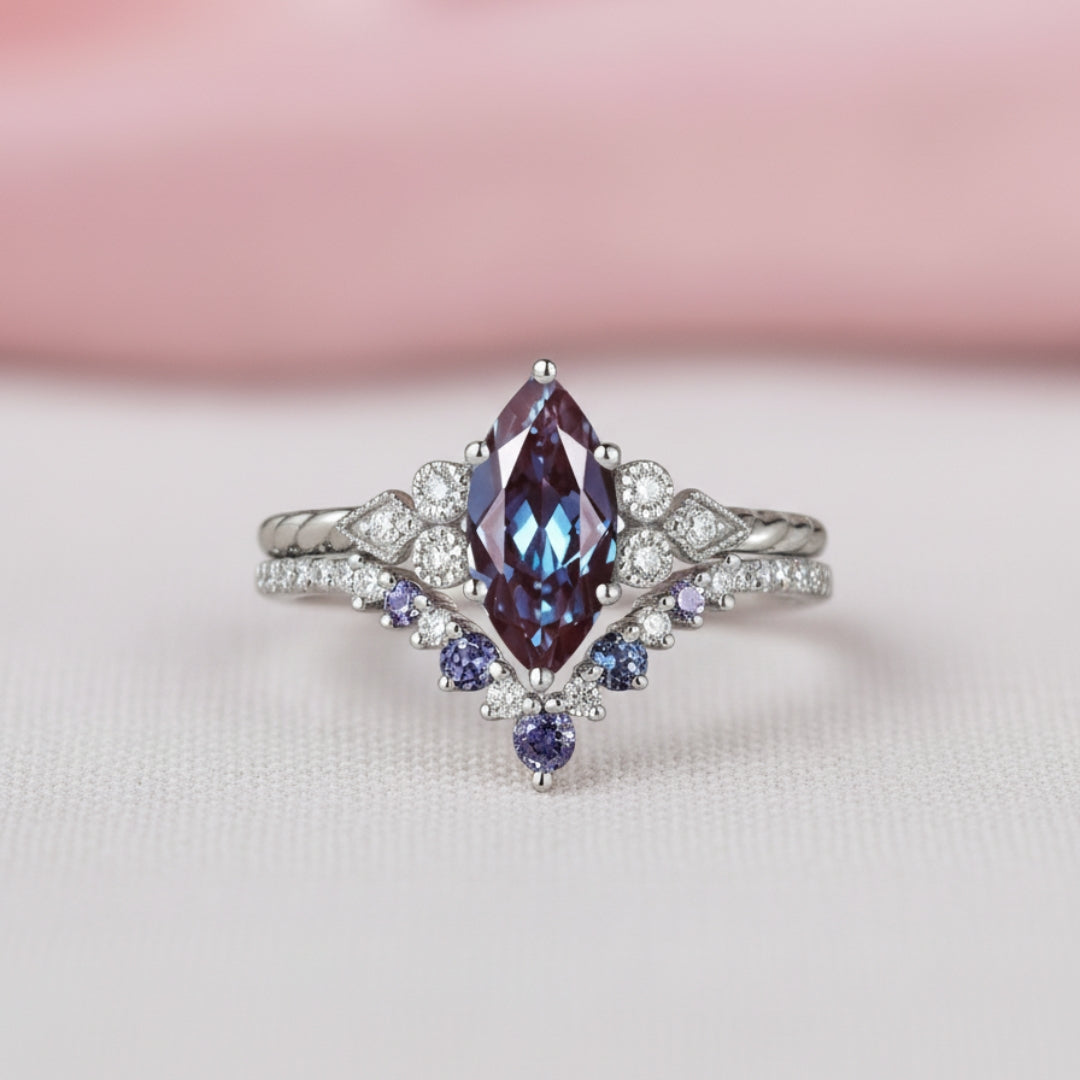 Alexandrite Ring Set
