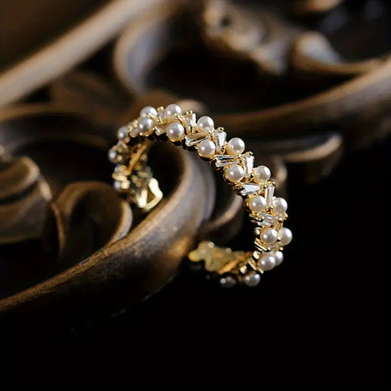 Pearl Trail Open Ring