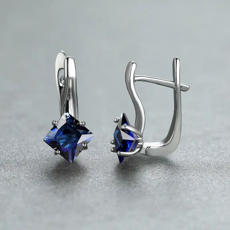 Sylvette Azurienne Earrings - Stunning Blue Gemstone Earrings