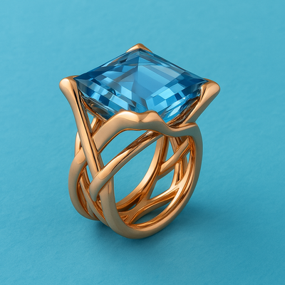 Leo — Serene Crown Ring