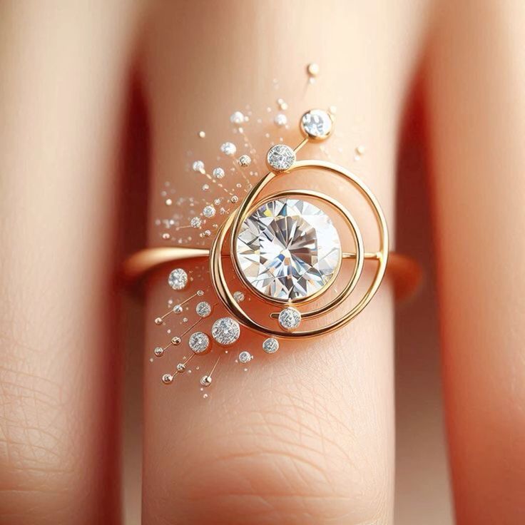 Orbit Exotic Zirconia Ring