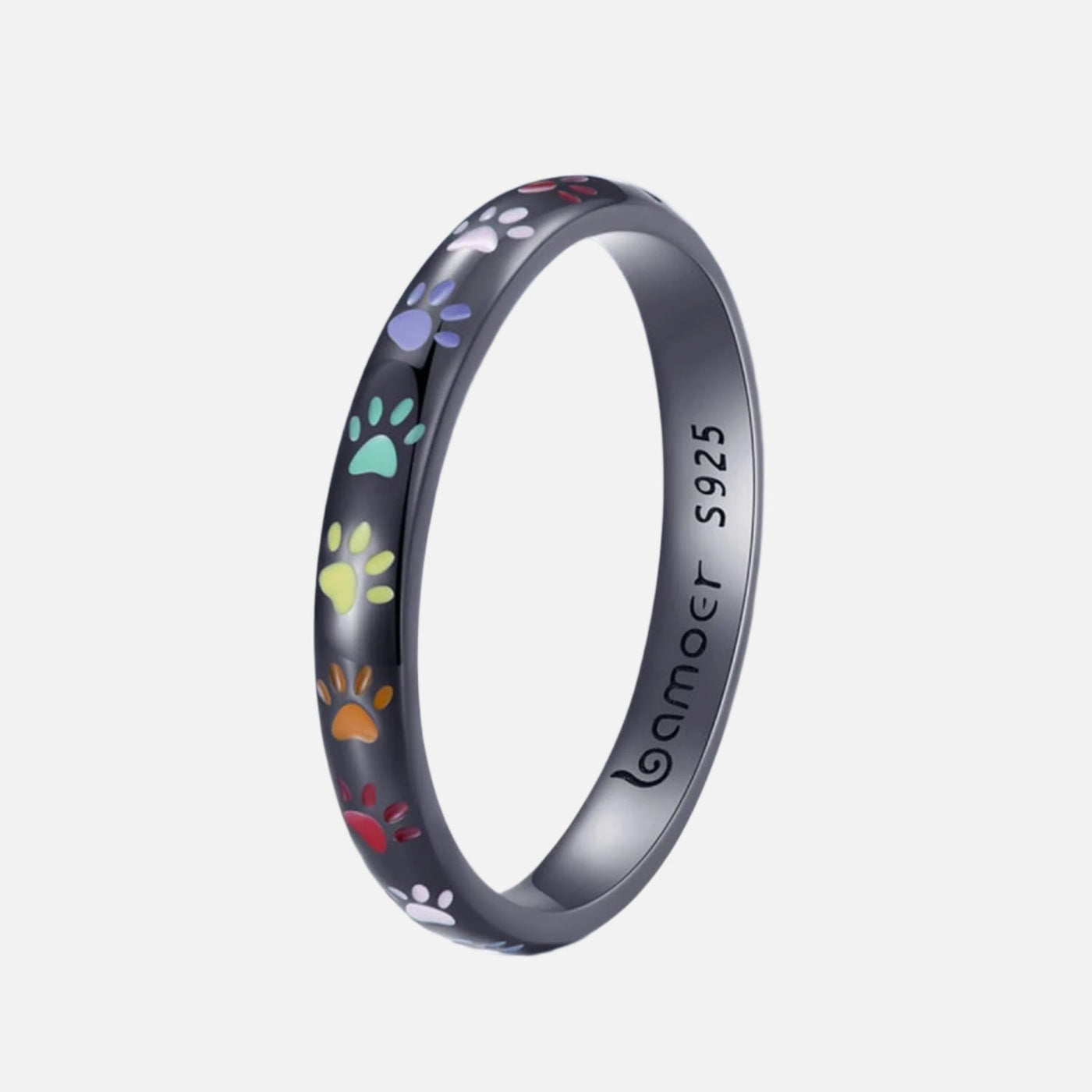 Sterling Silver Ring with Paw Design