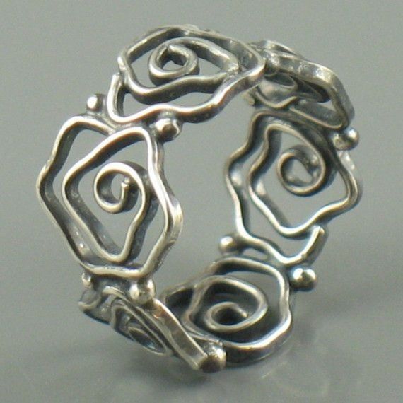 Irregular Hollow Silver Ring
