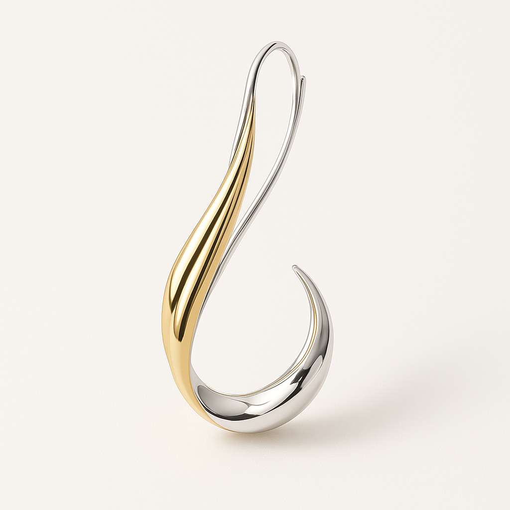 Vintage Dangling Golden Earrings