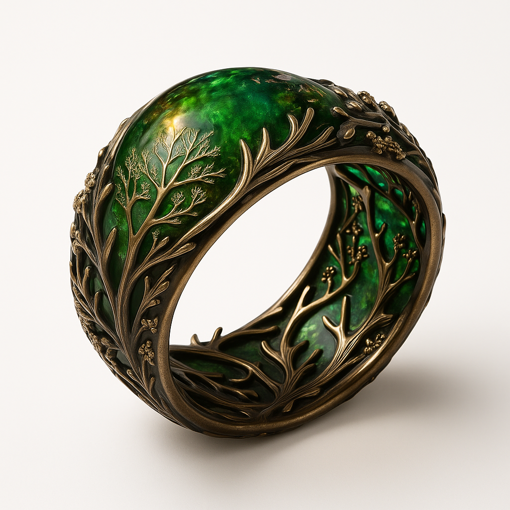 Nature Green Exotic Ring