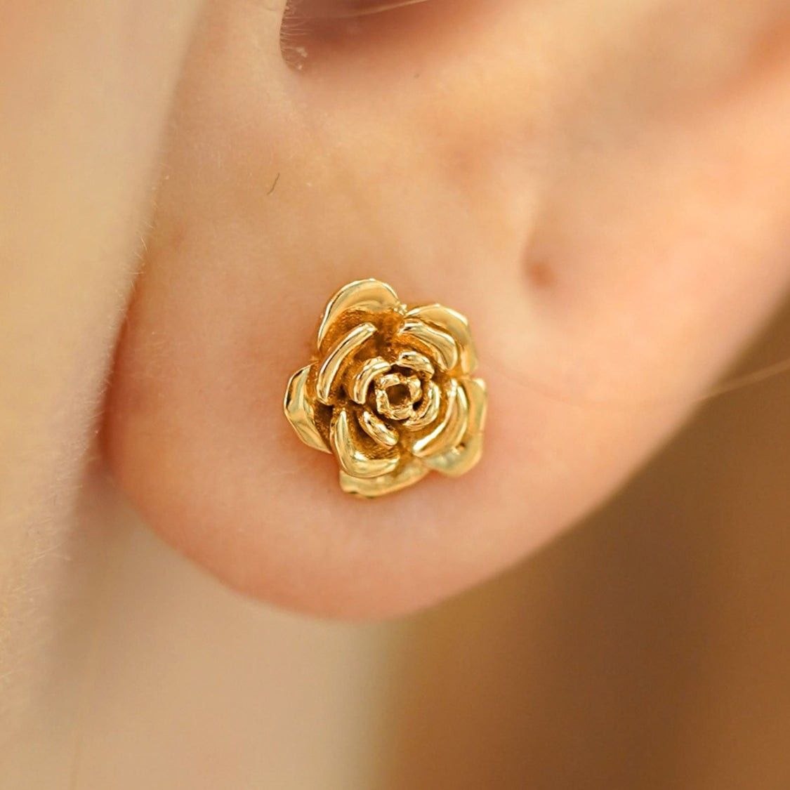 Gold Blossom Earrings