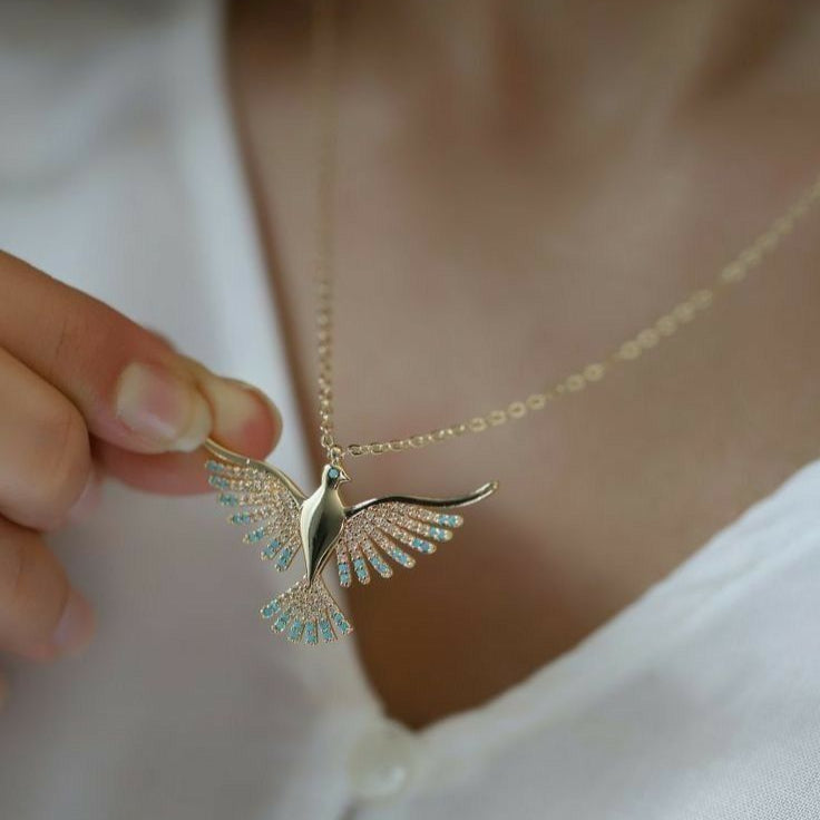 Exotic Peacock Golden Ring