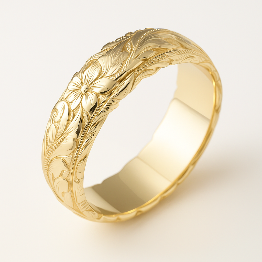 Vintage Gold Flower Ring