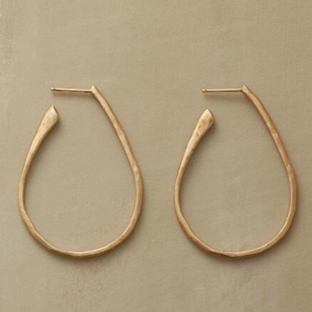 Vintage Gold Hoop Earrings