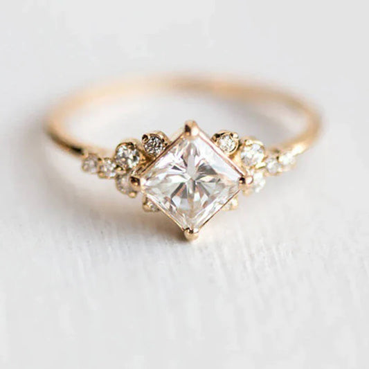 Crystal Gold Ring
