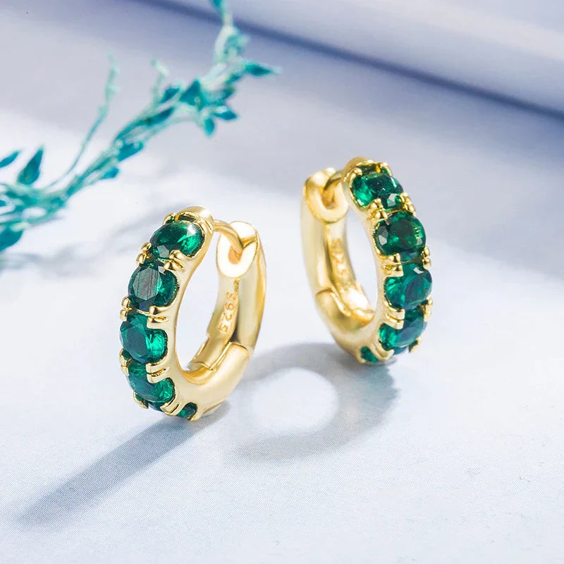 Green Luxury Crystal Earrings