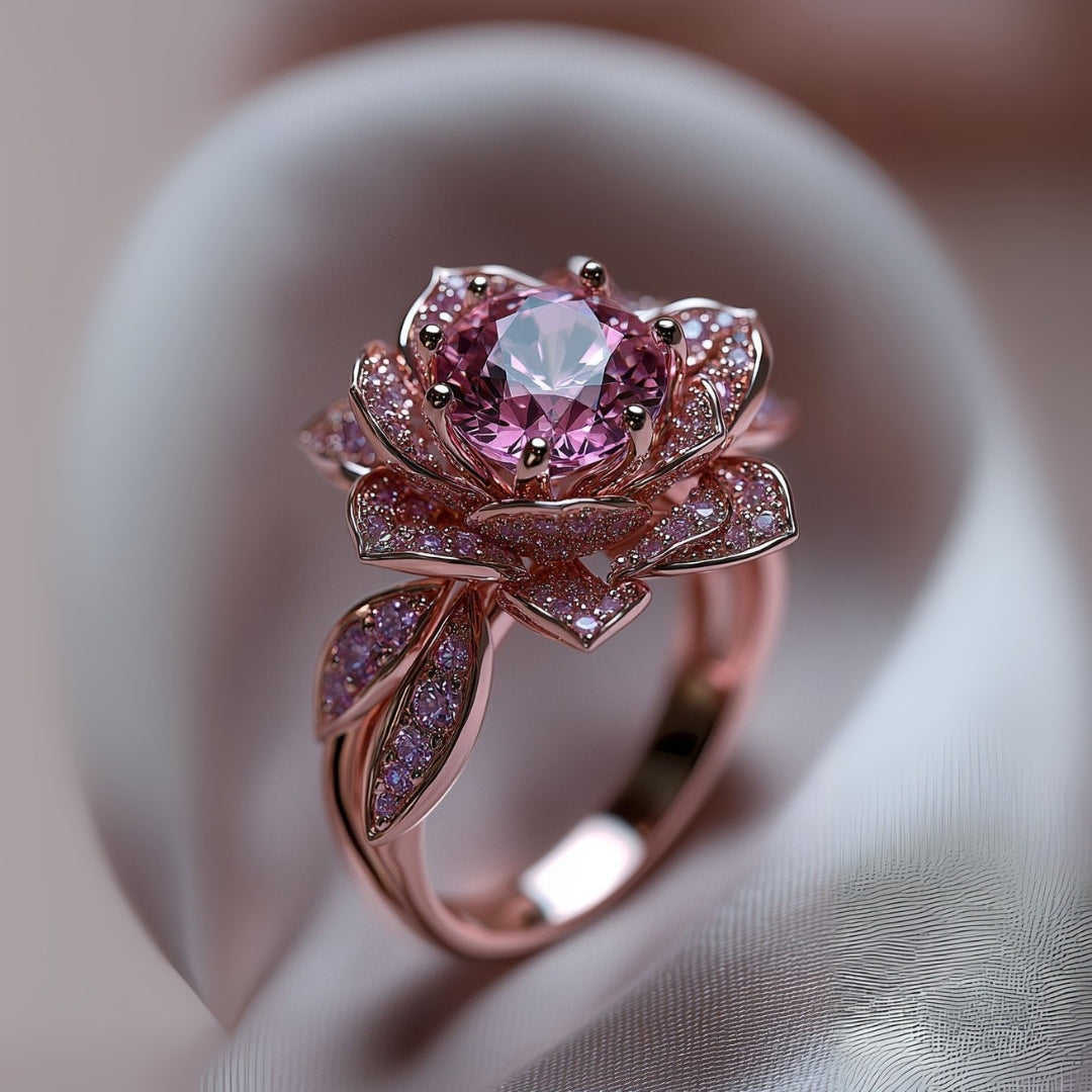 Pink Bright Blossom Ring