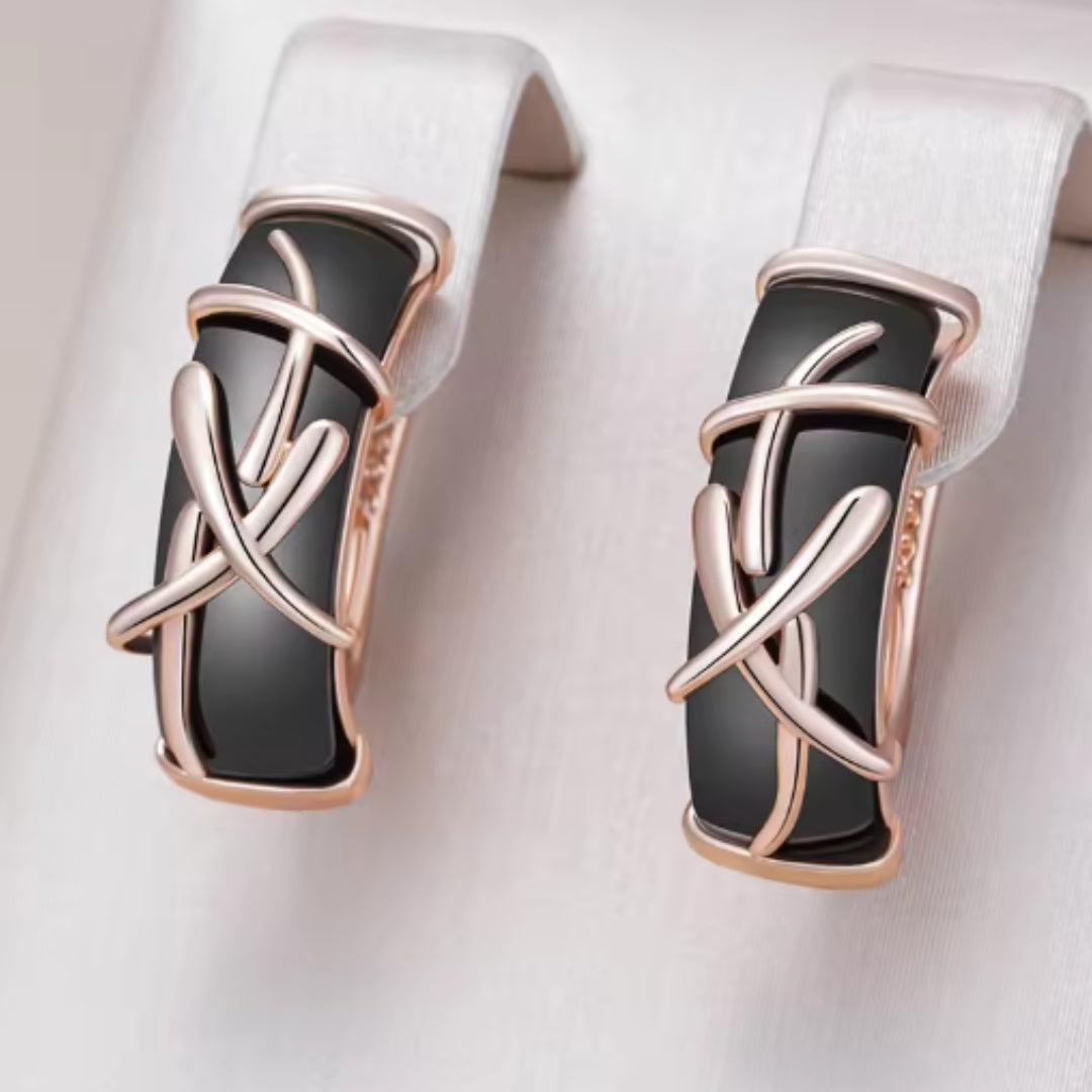 Black Gold Earrings