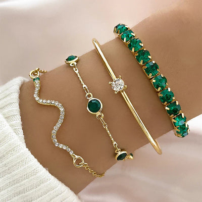 Emerald Adornment Bracelet Duo
