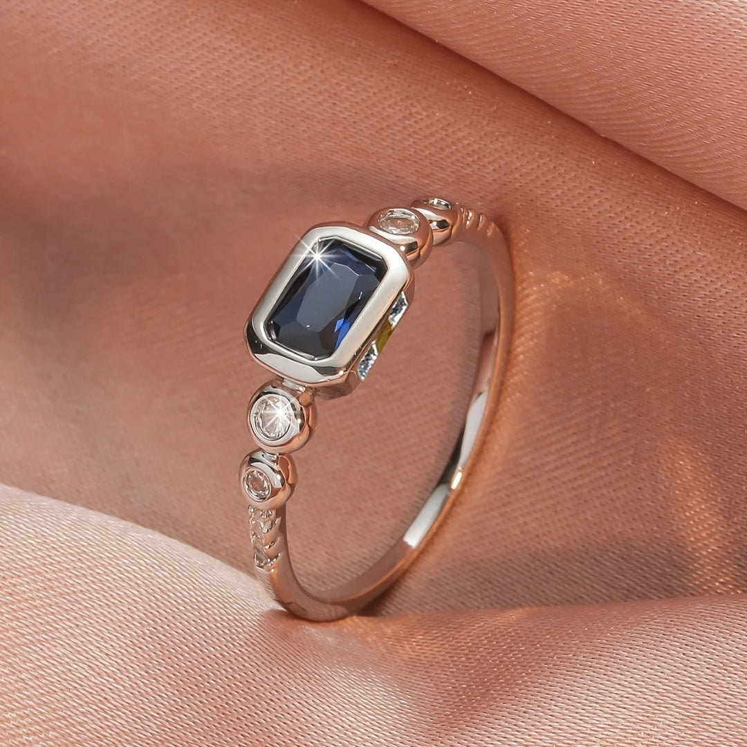 Dark Blue Spark Ring