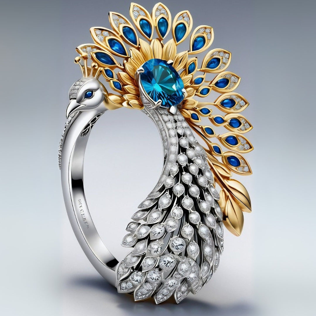 Exotic Peacock Bright Ring