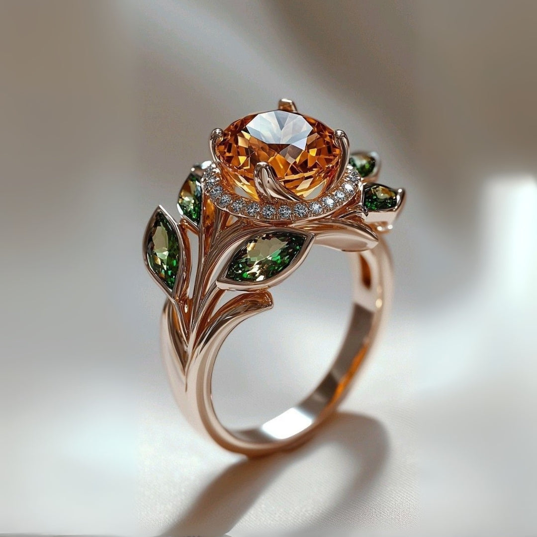 Orange Blossom Exotic Ring