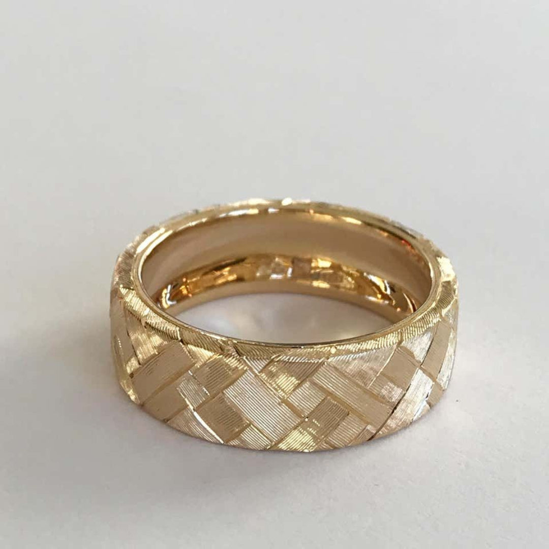 Golden Mesh Fine Ring