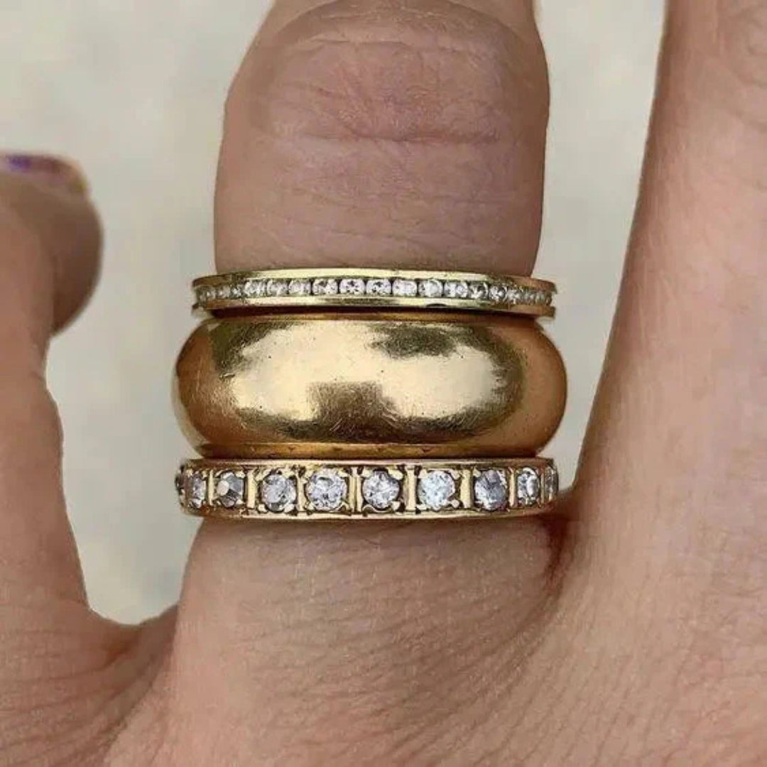 Golden Thick Bright Ring