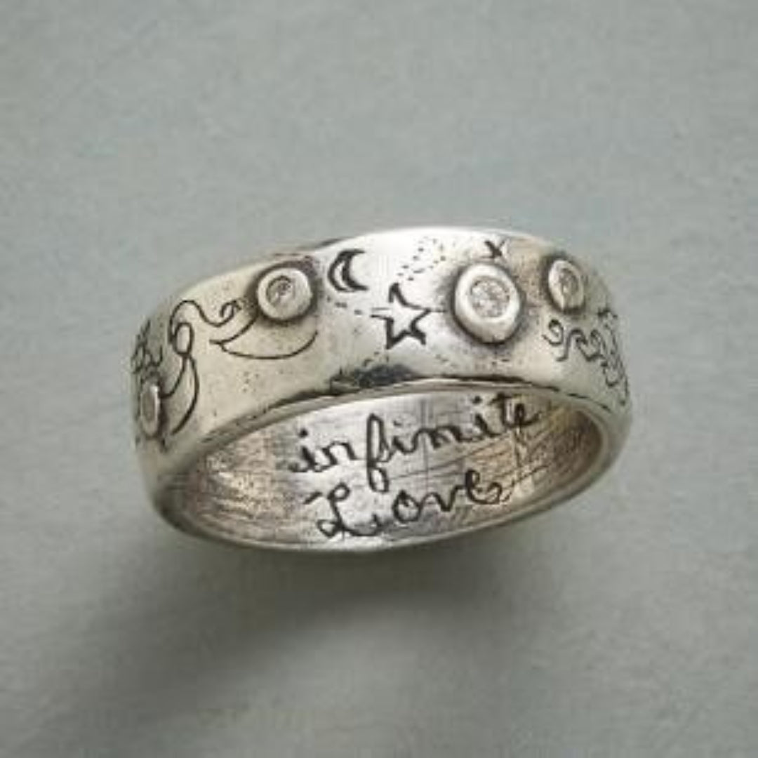 Vintage Night Silver Ring