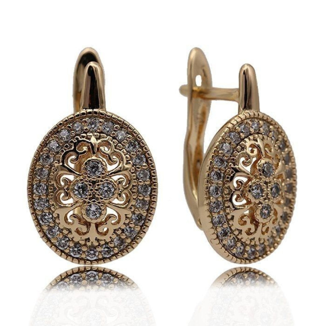 Mandala Gold Earrings
