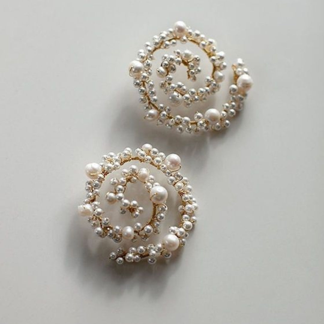 Maze Pearl Earrings