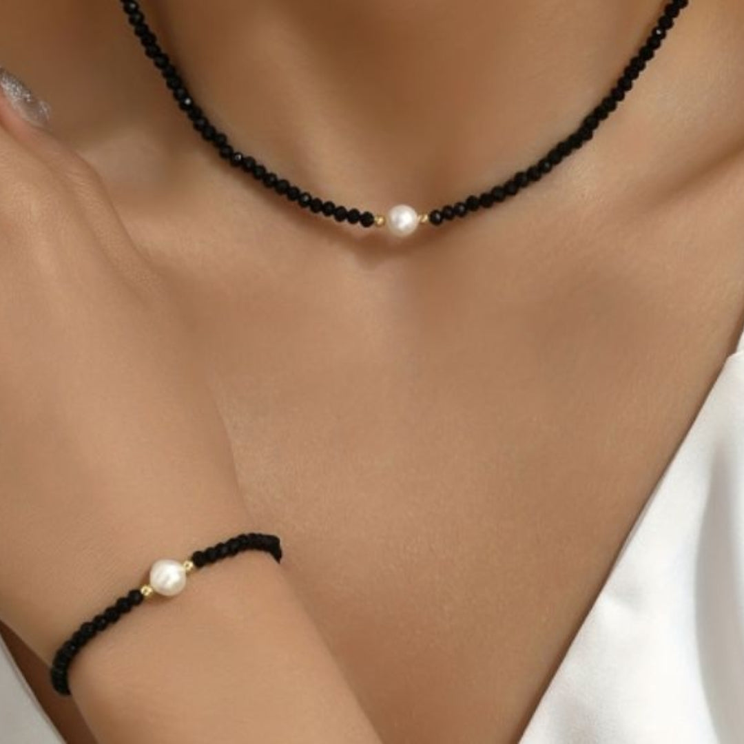 Black Pearl Necklace