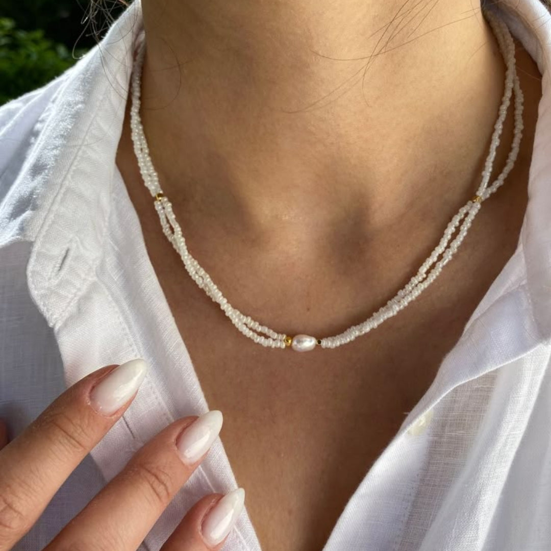 Layered Pearl Necklace
