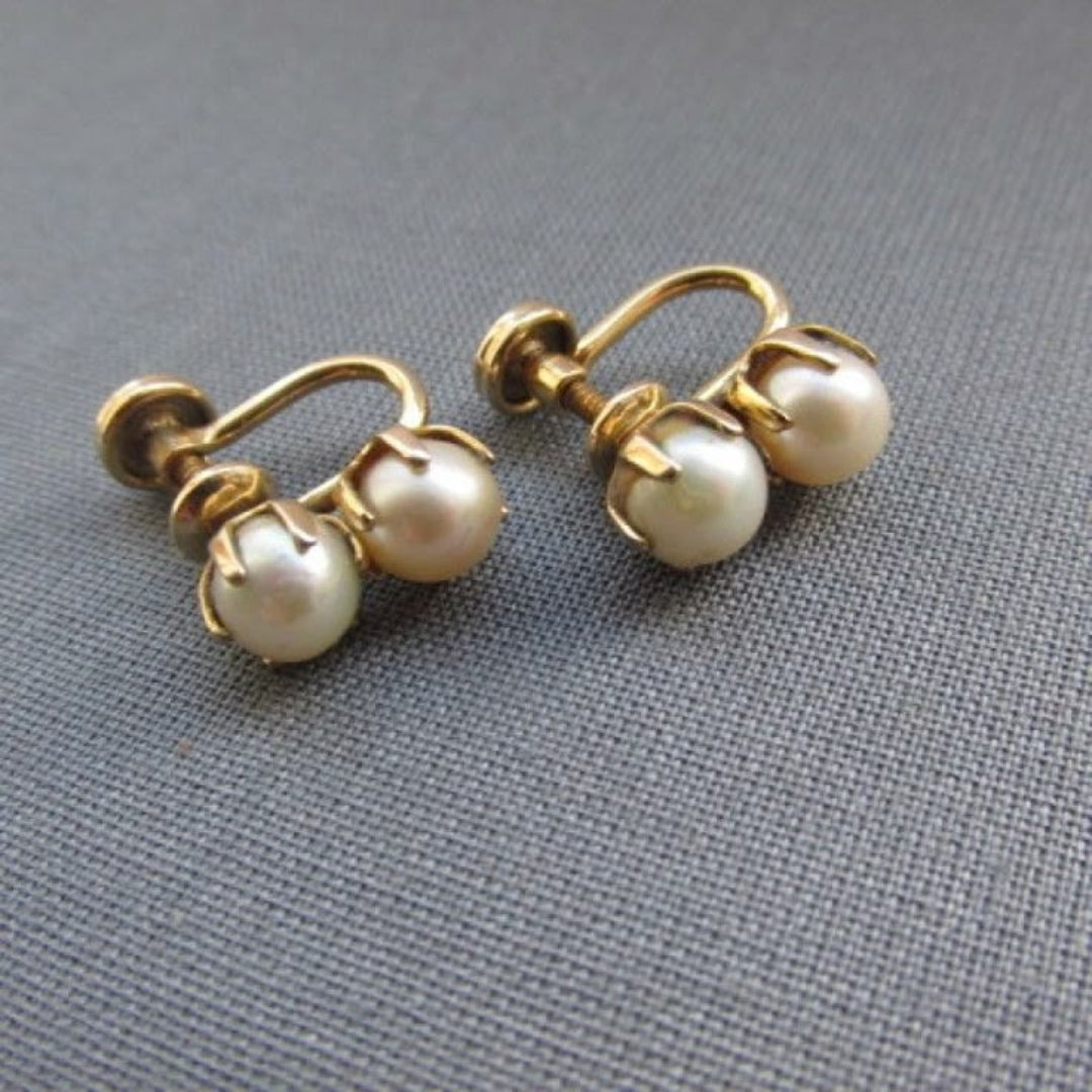 Pearl Gold Earrings