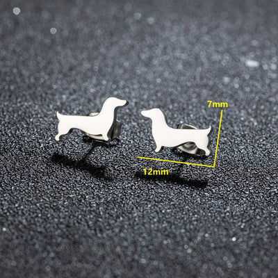 Dachshund Stud Earrings