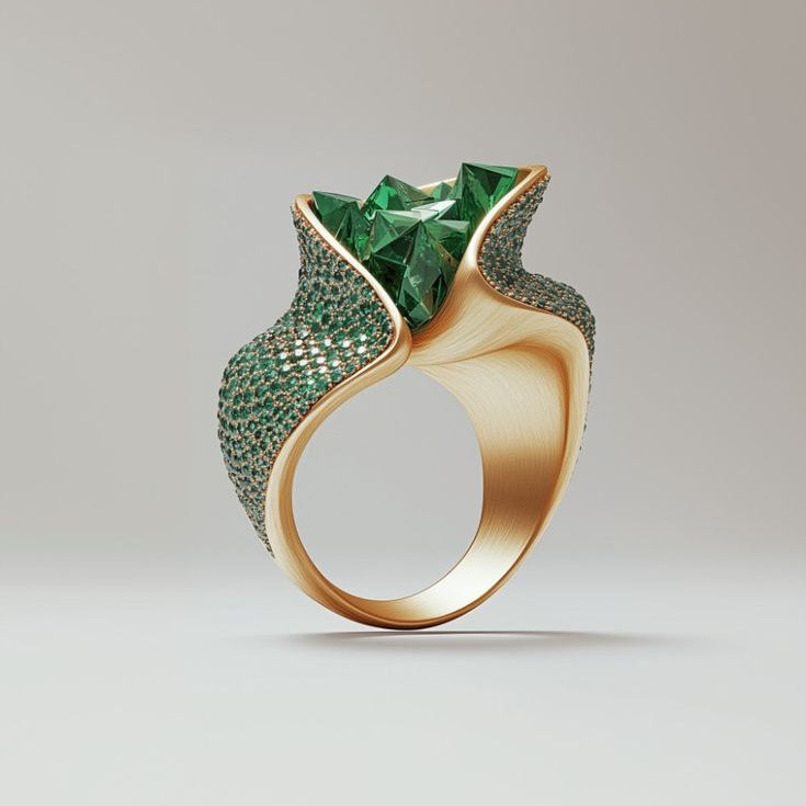 Exotic Emerald Ring