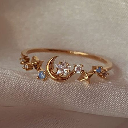 Bright Starry Night Ring
