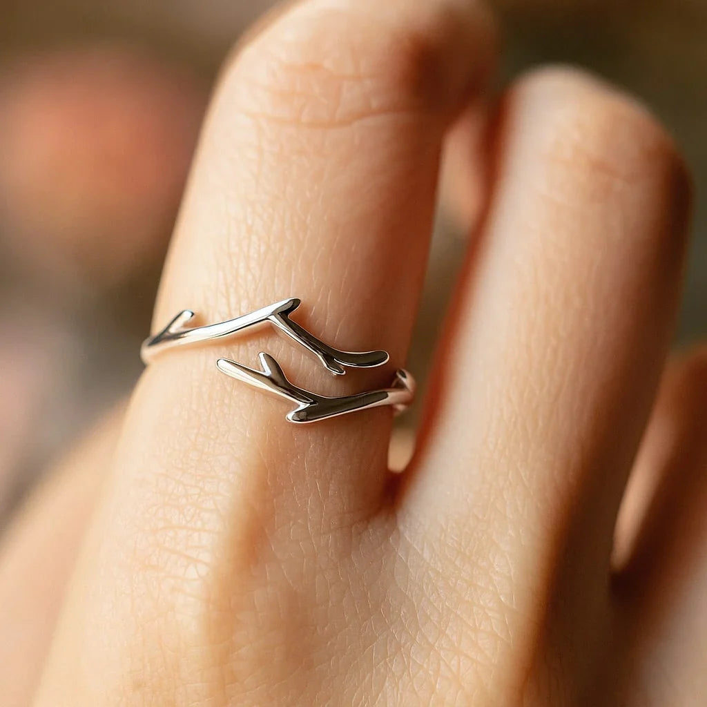 Willow Branch Silver Ring