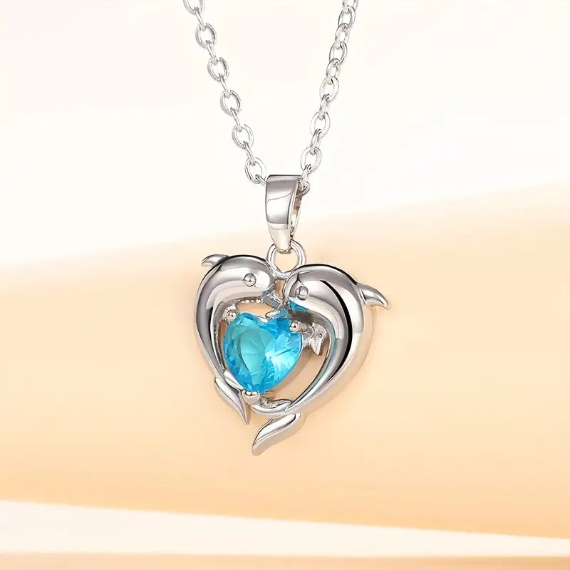 Oceanheart Twins Necklace - A Symbol of Sisterhood and Connection