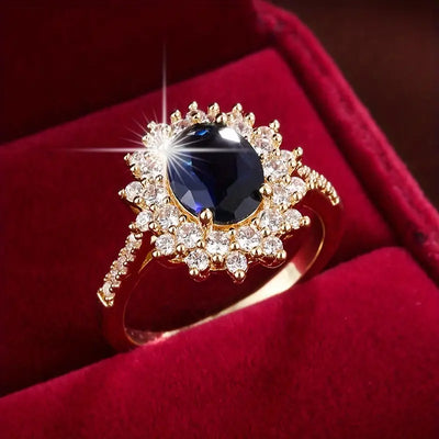 Vionne Exquisite Sapphire and Gold Ring - Timeless Elegance