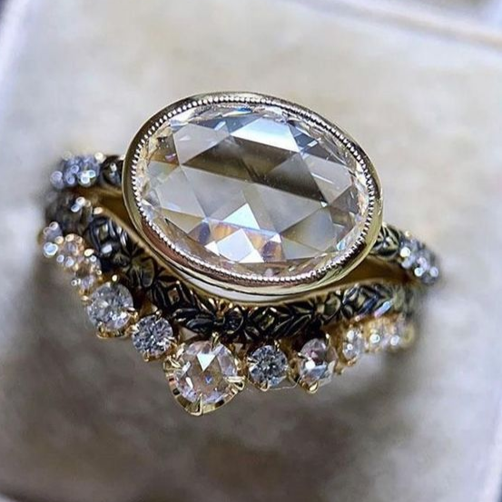 Vintage Fancy Glass Ring