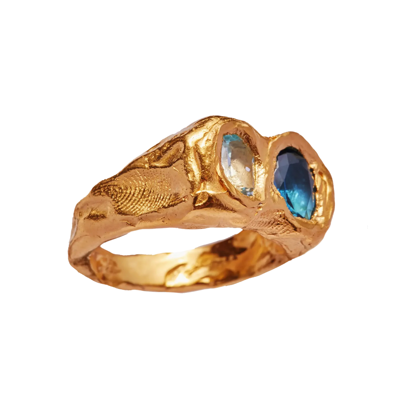 Vintage Forged Golden Ring
