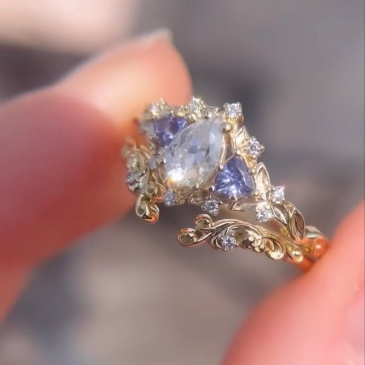 Dream Crystal Gold Ring