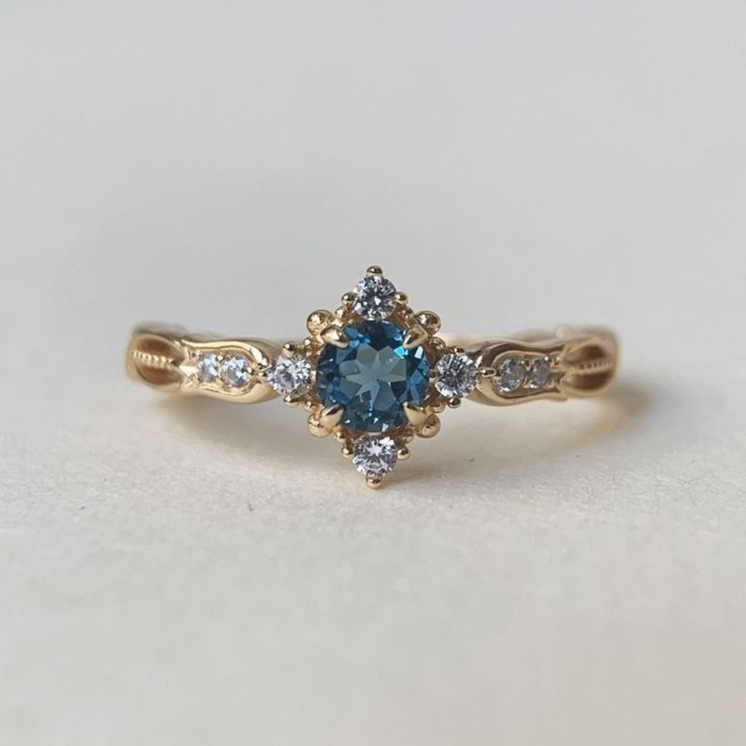 Blue Exotic Fine Ring