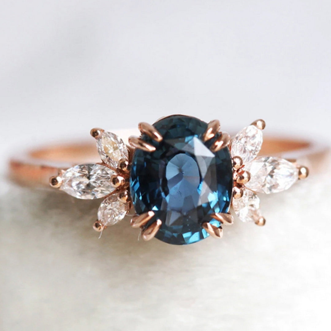 Blue Rounded Bright Ring
