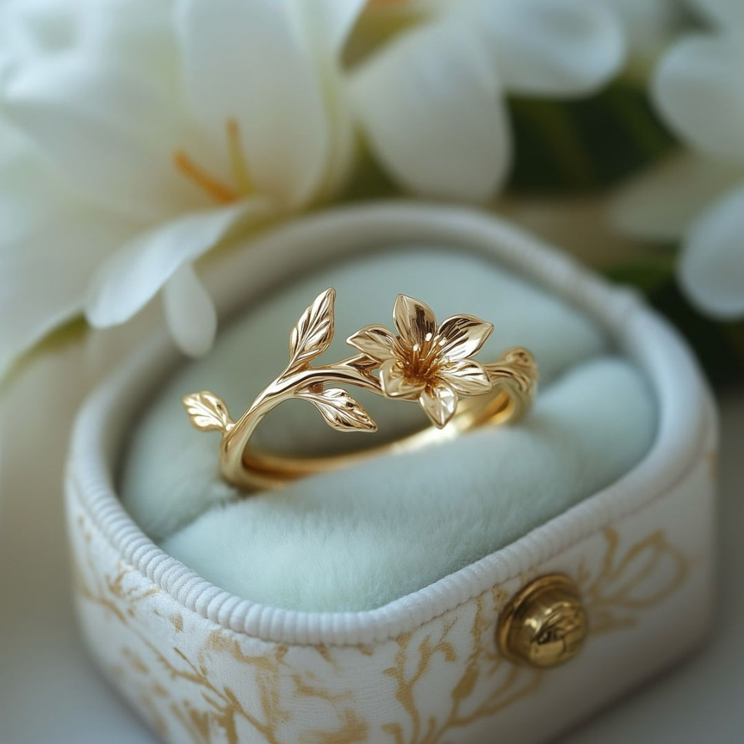 Golden Blossom Fine Ring