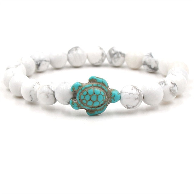 Unique Natural Stone Beads Turtle Bracelets