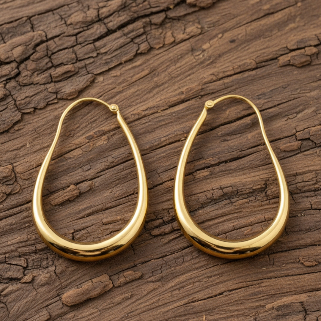 Fluid Hoop Earrings