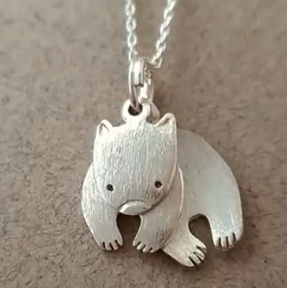 Wombat Silver Necklace
