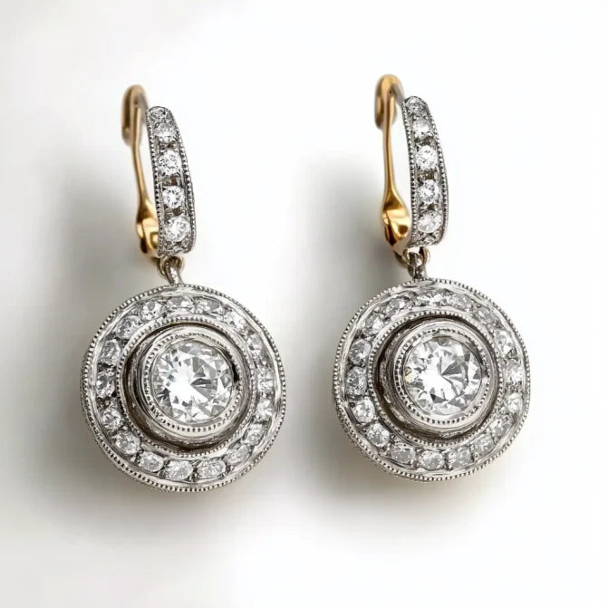 Vintage Bright Round Earrings